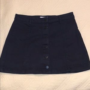 Black Jean Skirt